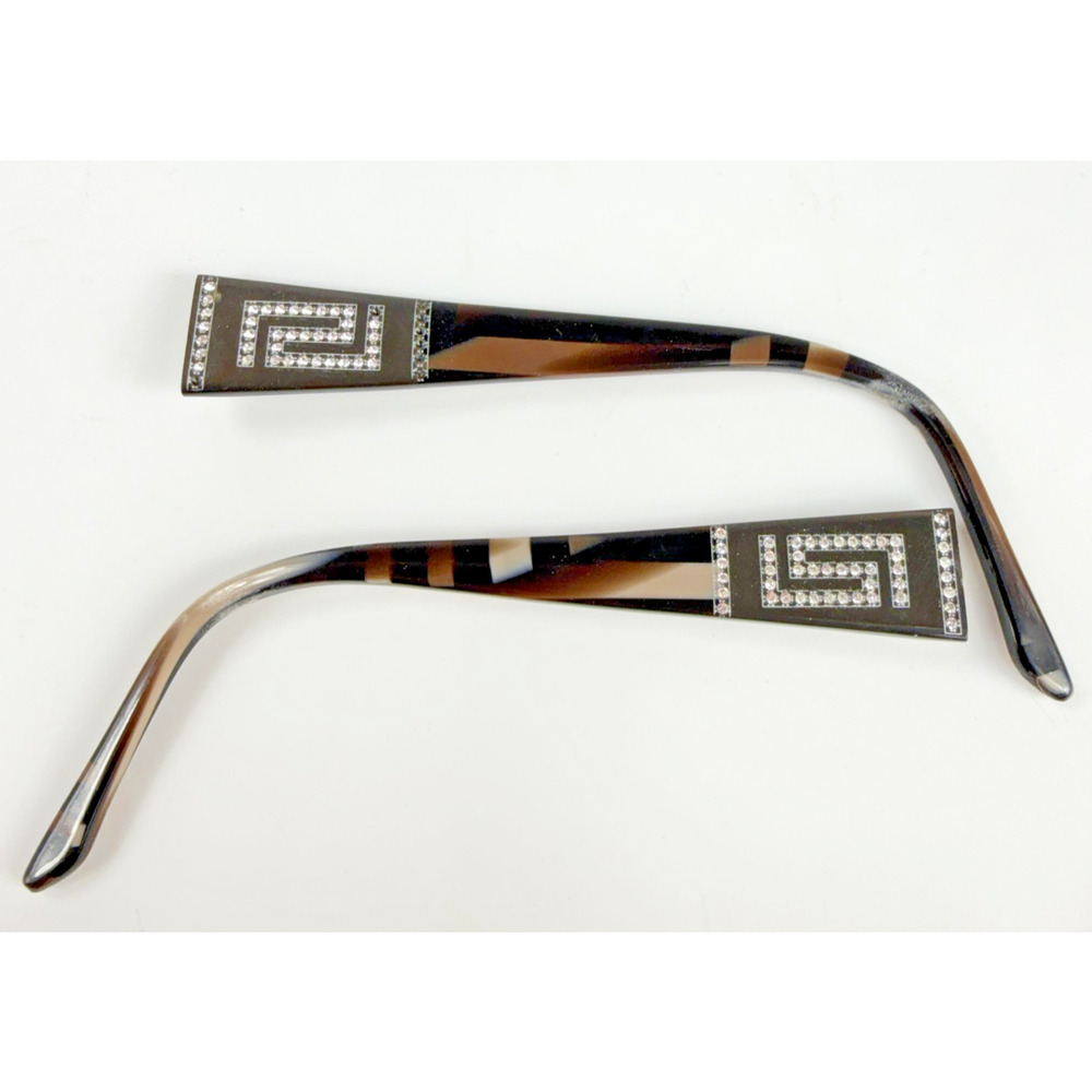 Versace 1163-B 1013 Womens Tortoise Shell Rhinestone Replacement Temple Arms